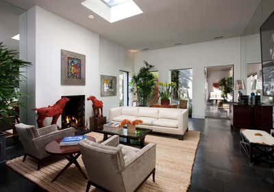  Mediterranean Family Home Living Room. Montecito Modern Villa by Maienza Wilson.