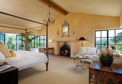  Mid-Century Modern Country House Bedroom. Montecito Andalusian Estate by Maienza Wilson.