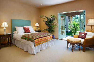  Mid-Century Modern Country House Bedroom. Montecito Andalusian Estate by Maienza Wilson.