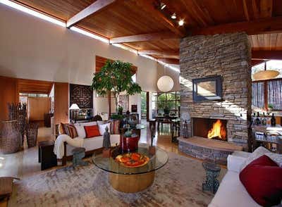  Asian Cottage Living Room. Montecito Garden Beach House by Maienza Wilson.
