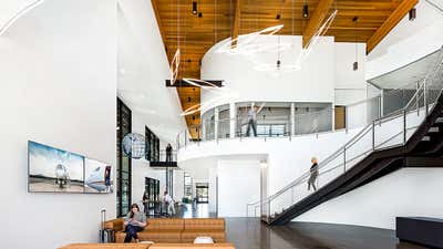 Industrial Lobby and Reception. ACI JET, SAN LUIS OBISPO by Maienza Wilson.