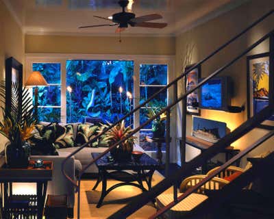  Mid-Century Modern Vacation Home Living Room. Honolulu Hideway, Architectural Digest by Maienza Wilson.
