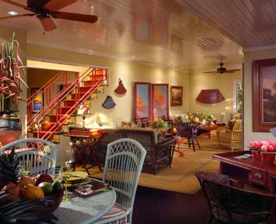  Cottage Mediterranean Vacation Home Living Room. Honolulu Hideway, Architectural Digest by Maienza Wilson.