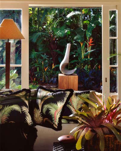  Moroccan Arts and Crafts Vacation Home Patio and Deck. Honolulu Hideway, Architectural Digest by Maienza Wilson.
