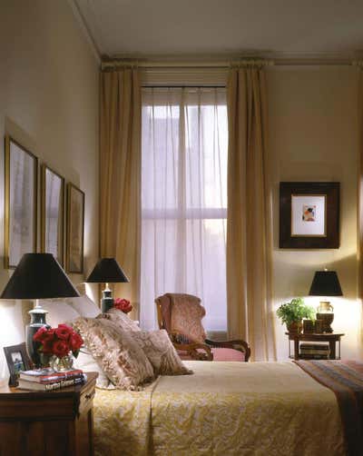  Mediterranean Family Home Bedroom. Manhattan Classic, Architectural Digest by Maienza Wilson.