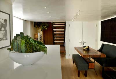  Cottage Modern Apartment Lobby and Reception. New York City West Village Loft by Maienza Wilson.