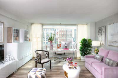  Office Open Plan. Rittenhouse Pied-a-terre  by Stella Ludwig Interiors, LLC.