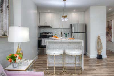  Modern Office Kitchen. Rittenhouse Pied-a-terre  by Stella Ludwig Interiors, LLC.