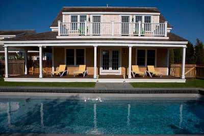  British Colonial Cottage Country House Patio and Deck. Nantucket Compound by Maienza Wilson.