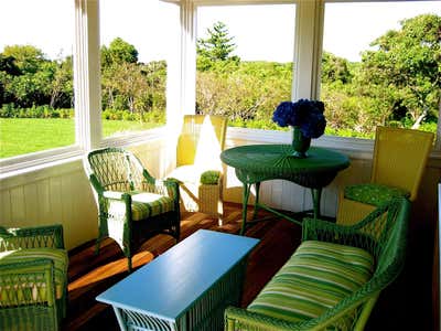  British Colonial Cottage Country House Patio and Deck. Nantucket Compound by Maienza Wilson.