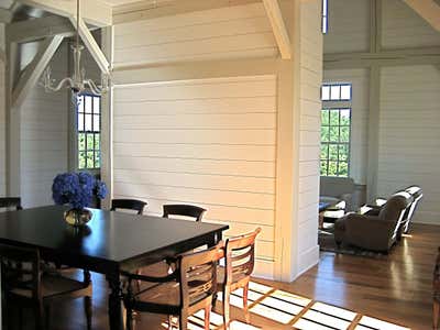  British Colonial Mediterranean Country House Dining Room. Nantucket Compound by Maienza Wilson.