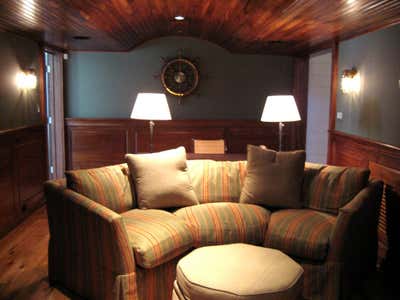 British Colonial Country House Living Room. Nantucket Compound by Maienza Wilson.