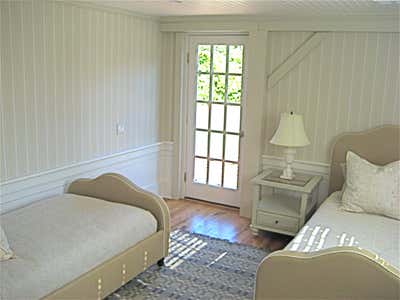  British Colonial Country House Bedroom. Nantucket Compound by Maienza Wilson.