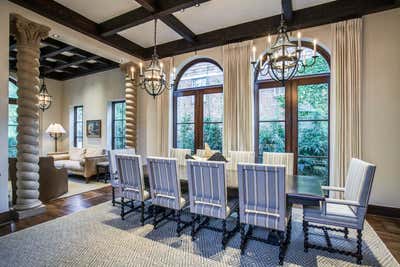  Cottage Country House Dining Room. Spanish Colonial Revival, Dallas by Maienza Wilson.