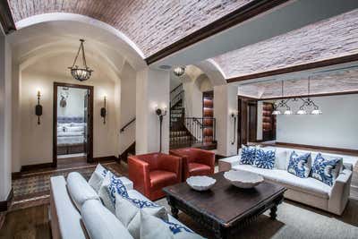  British Colonial Country House Living Room. Spanish Colonial Revival, Dallas by Maienza Wilson.