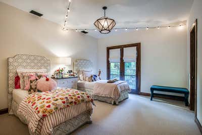  Mid-Century Modern Cottage Country House Bedroom. Spanish Colonial Revival, Dallas by Maienza Wilson.