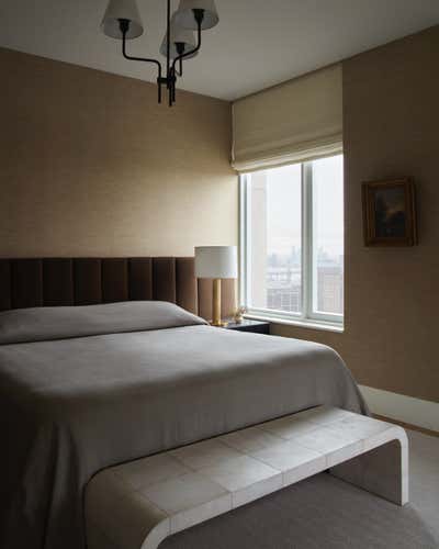 Contemporary Apartment Bedroom. Brooklyn Heights Penthouse by Lauren Johnson Interiors.