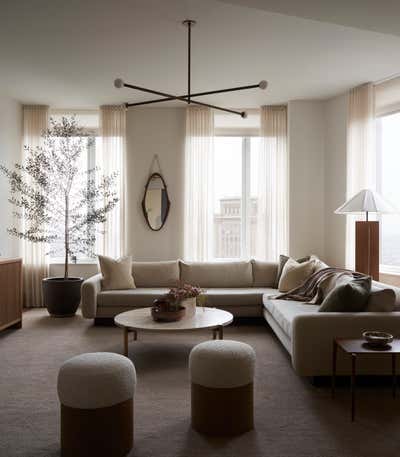  Modern Living Room. Brooklyn Heights Penthouse by Lauren Johnson Interiors.