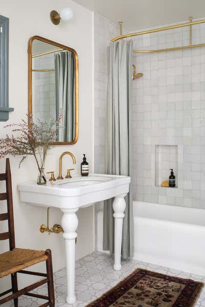  Eclectic Transitional Family Home Bathroom. Lillian by Kelly Martin Interiors.