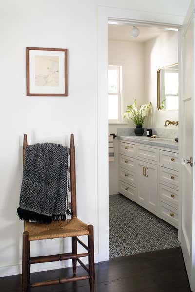  Eclectic Cottage Family Home Bathroom. Lillian by Kelly Martin Interiors.