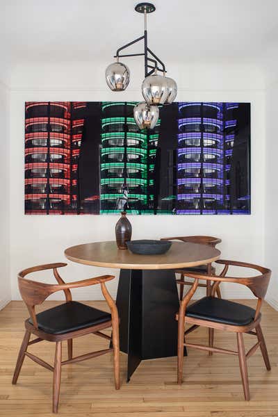  Contemporary Eclectic Bachelor Pad Dining Room. Hammond by Kelly Martin Interiors.