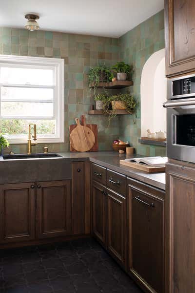  Rustic Eclectic Family Home Kitchen. Moore by Kelly Martin Interiors.