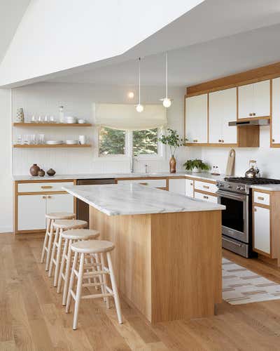  Organic Vacation Home Kitchen. Lakefront Modern by Lauren Johnson Interiors.