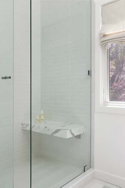  Minimalist Mid-Century Modern Vacation Home Bathroom. Lakefront Modern by Lauren Johnson Interiors.
