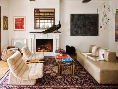  Bohemian Family Home Living Room. Crescent Place by Electric Bowery LTD..