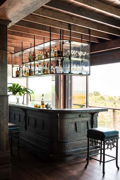  Eclectic Family Home Bar and Game Room. Boca Beach by Abby Hetherington Interiors.