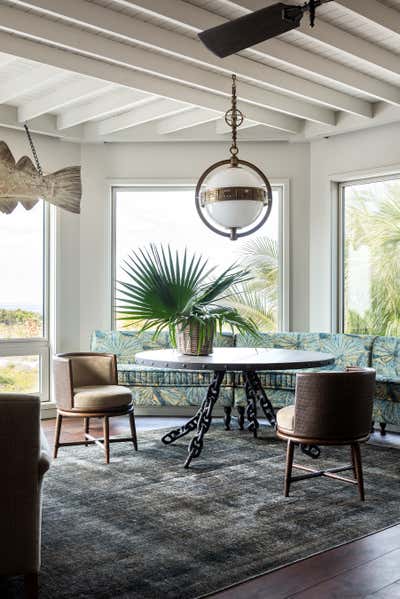  Coastal Family Home Dining Room. Boca Beach by Abby Hetherington Interiors.