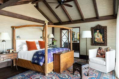  British Colonial Family Home Bedroom. Boca Beach by Abby Hetherington Interiors.