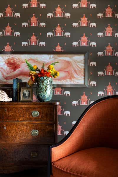  British Colonial Family Home Bedroom. Boca Beach by Abby Hetherington Interiors.