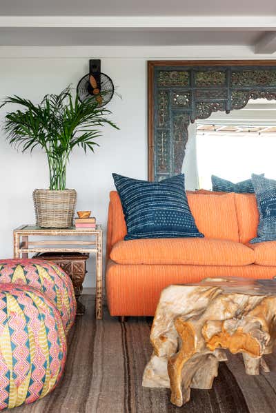  Maximalist Family Home Living Room. Boca Beach by Abby Hetherington Interiors.