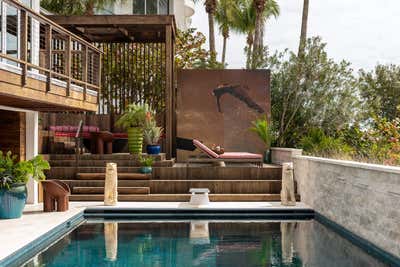  Tropical Family Home Patio and Deck. Boca Beach by Abby Hetherington Interiors.