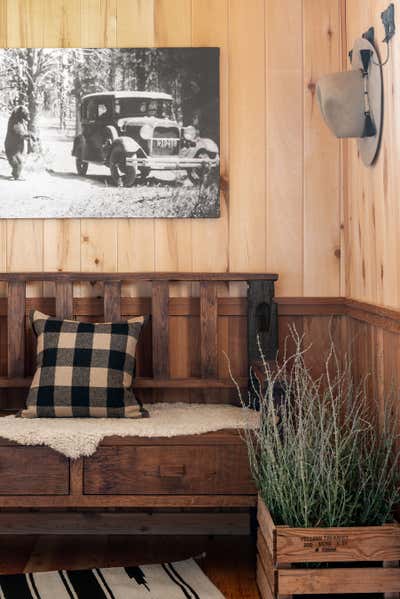  Country Entry and Hall. Big Timber Ranch Cabin 1 by Abby Hetherington Interiors.