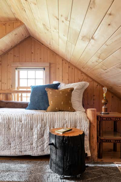  Western Country Bedroom. Big Timber Ranch Cabin 2 by Abby Hetherington Interiors.