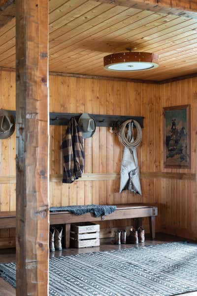  Country Entry and Hall. Big Timber Ranch by Abby Hetherington Interiors.