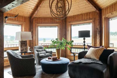  Western Living Room. Big Timber Ranch by Abby Hetherington Interiors.