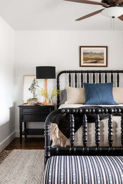  Country Western Bedroom. Big Timber Ranch by Abby Hetherington Interiors.