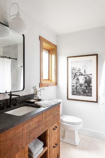  Country Bathroom. Big Timber Ranch by Abby Hetherington Interiors.