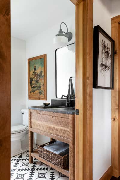  Country Western Bathroom. Big Timber Ranch by Abby Hetherington Interiors.
