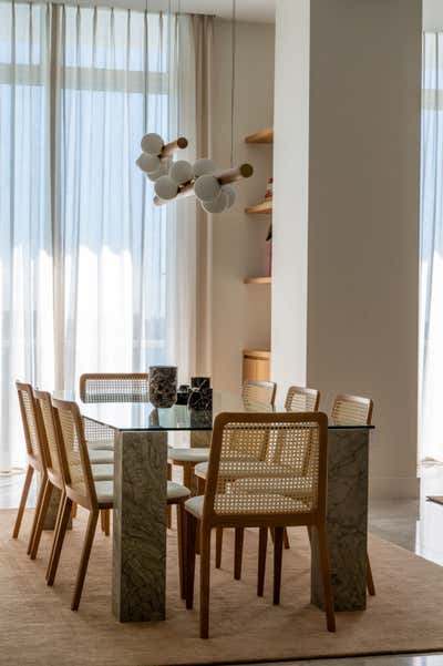  Art Deco Apartment Dining Room. Edgewater Penthouse by Atelier Roy-Heckl.