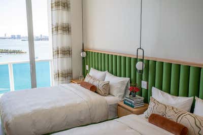  Beach Style Apartment Bedroom. Edgewater Penthouse by Atelier Roy-Heckl.