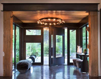  Rustic Eclectic Entry and Hall. Ross Peak by Abby Hetherington Interiors.