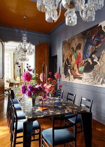  Mid-Century Modern Scandinavian Dining Room. Gramercy Townhome by Sara Story Design.