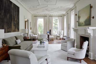  Hollywood Regency Family Home Living Room. Gallerist's Residence by Lisa Tharp Design.