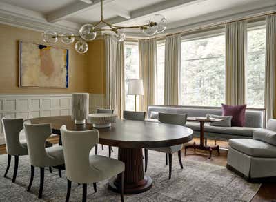 Contemporary Dining Room. Gallerist's Residence by Lisa Tharp Design.