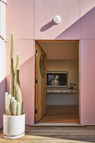  Contemporary Family Home Entry and Hall. 04 Pink House by And And And Studio.