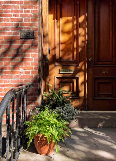  Eclectic Family Home Exterior. Brooklyn Heights Townhouse by White Arrow.